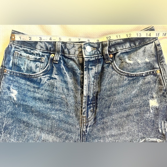 Wild Fable Denim Distressed Highest Rise Cutoff Women's Shorts Size 10 - Picture 13 of 15